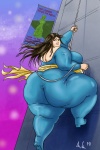 ...fat_face fat_rolls gigantic_breasts high_heels impossible_clothes kisugi...