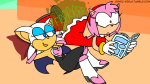 amy_rose andysonic(artist) contrasting_attitudes fart reading rouge_the_bat...