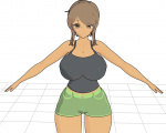  big_ass brown_eyes brown_hair female full_body large_breasts morph:clothes_remove tan williams_kira(insexual_awakening)  rating:Explicit score:0 user:anonymousmagneticbomb